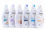 Dove Body Wash Variety - Shea Butter, Deep Moisture, Pistachio Cream, Coconut Milk, Gentle Exfoliating and Silk Glow, 16.9oz Each International Version ,16.9Oz (Pack of 6)