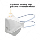 3M Aura Particulate Respirator 9205+, N95, Pack of 440 Disposable Respirators, Individually Wrapped, 3 Panel Flat Fold Design Allows for Facial Movements, Comfortable, NIOSH Approved