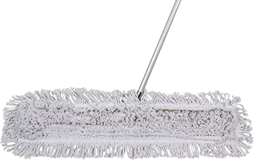 Tidy Tools 36 Inch Industrial Strength Cotton Dust Mop with an Extendable Handle and Frame. 36'' X 5'' Wide Mop Head