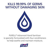 Purell Advanced Hand Sanitizer Soothing Gel, Fresh scent, with Aloe and Vitamin E , 8 Fl Oz Pump Bottle (Pack of 4)