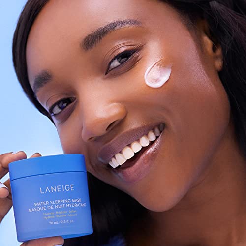 LANEIGE Water Sleeping Mask Overnight Gel, Replenishes Skin to Brighten, Clarify, Hydrate and Strengthen Skin's Moisture Barrier with Sleep-biome technology and Squalane, 2.4 fl. oz.