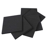 MAGZO Adhesive Foam Pad 1/4 Thick X 4 Inch Long X 4 Inch Wide, Closed Cell Foam Sheet Square Rubber Pad Anti-Slip (6Pcs)