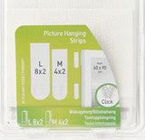 3M Picture Hanging Strips Medium/Large 8 Med Strips, 16 Lg Strips per Pack (17209-ES)