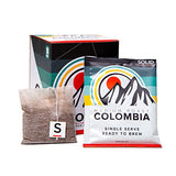 Single Serve Coffee | Coffee Tea Bags | Better Than Instant | Convenient | Easy | Box of 10 Servings | No Machine Needed… (Colombia Medium Roast)