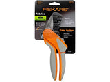 Fiskars Easy Action Rag Quilt Snips, 8", Gray Orange