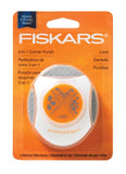 Fiskars 3-in-1 Corner/Border Punch, Lace 117290-1001),Blue