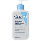 CeraVe SA Cleanser | Salicylic Acid Cleanser with Hyaluronic Acid, Niacinamide & Ceramides| BHA Exfoliant for Face | Fragrance Free Non-Comedogenic | 8 Ounce