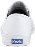 Keds womens Kickstart Leather Sneaker, White/Blue, 8 US