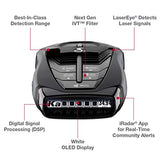 Cobra RAD 480i Laser Radar Detector – Long Range Detection, Bluetooth, iRadar App, LaserEye Front and Rear Detection, Next Gen IVT Filtering, Black