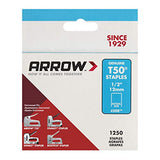 Arrow 508 Heavy Duty T50 1/2-Inch Staples for Upholstery, Construction, Furniture, Crafts, 1250-Pack