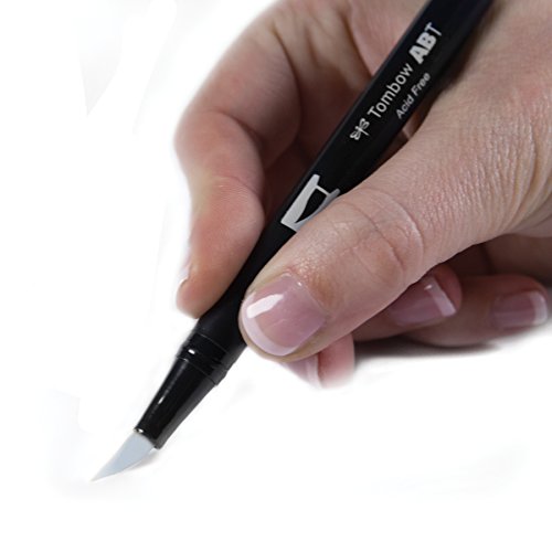 Tombow Dual Brush Pen Art Marker, N95 - Cool Gray 1, 1-Pack