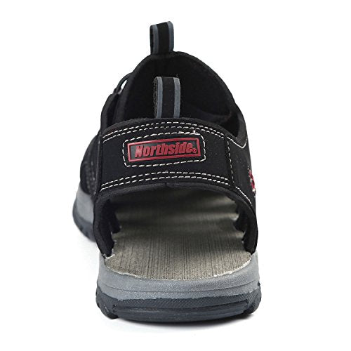 Northside Mens Burke II Sport Athletic Sandal, Black/Red, 10 M US