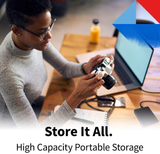 Toshiba Canvio Advance 1TB Portable External Hard Drive USB 3.0, Red - HDTCA10XR3AA
