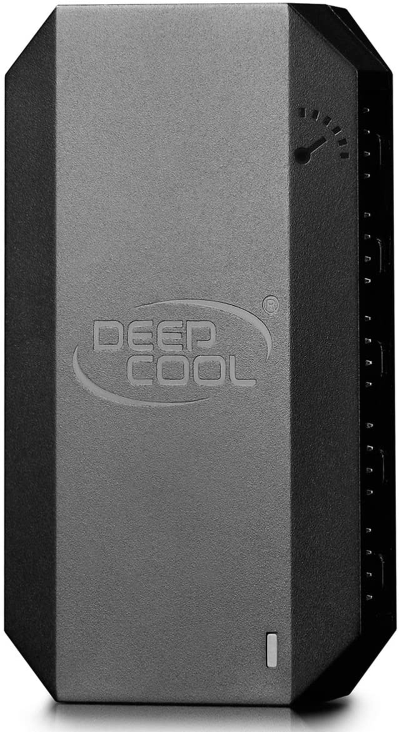 DEEPCOOL FH-10 Integrated Fan Hub, Powering up to 10 Fans (3-Pin Non-Pwm or 4-Pin PWM), Occupying Only One 4-Pin Motherboard Header