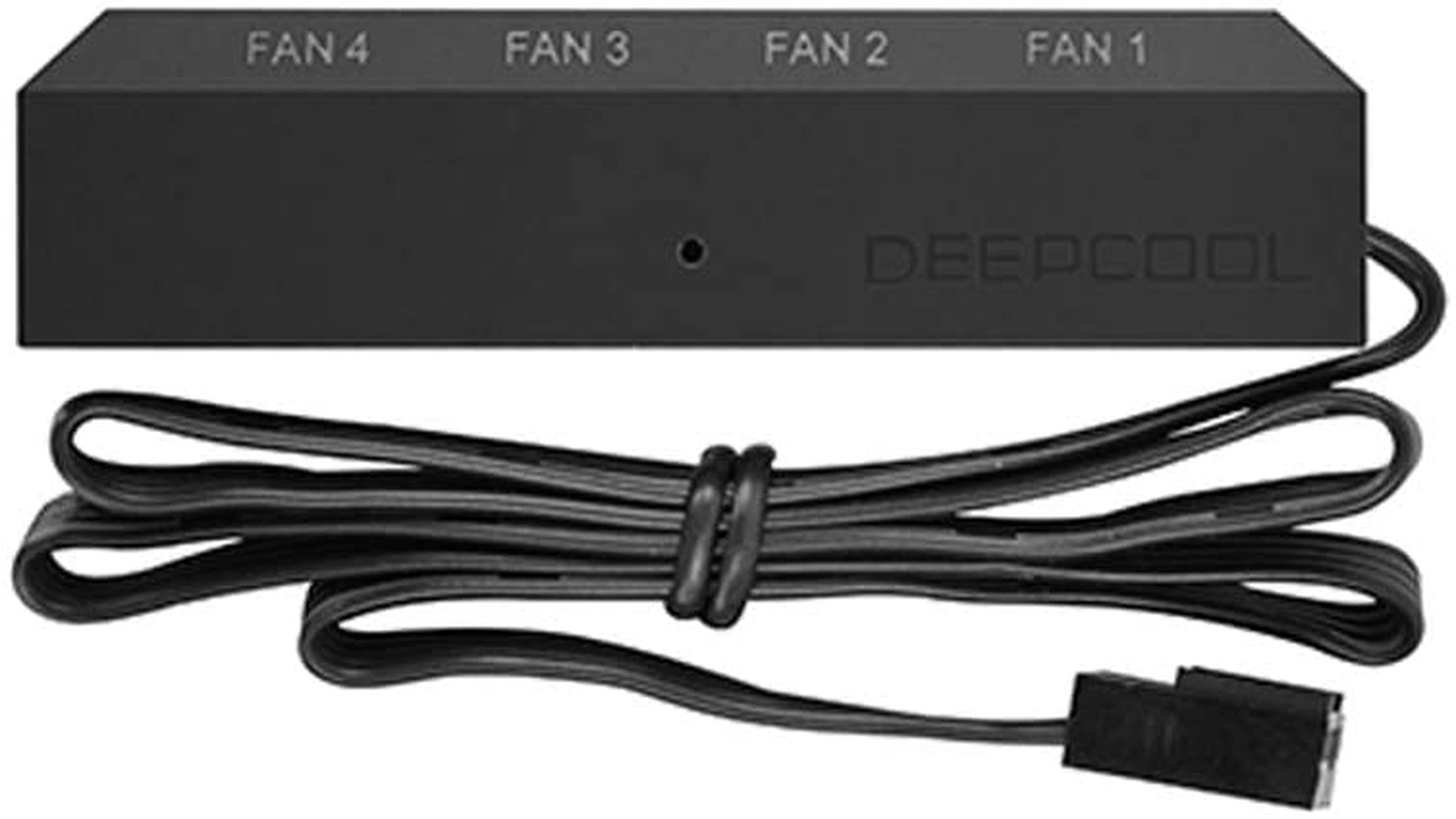 Deepcool Fan Hub Control 4PWM Fan Speed Supports Fan with 3Pin/4Pin Cooling FH-04
