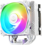 Enermax ETS-T50 Axe Addressable RGB CPU Air Cooler 230W+ TDP for AMD Am4/Intel LGA 1700/1200/1151 Univeral Socket 5 Direct Contact Heat Pipes 120Mm PWM Fan White