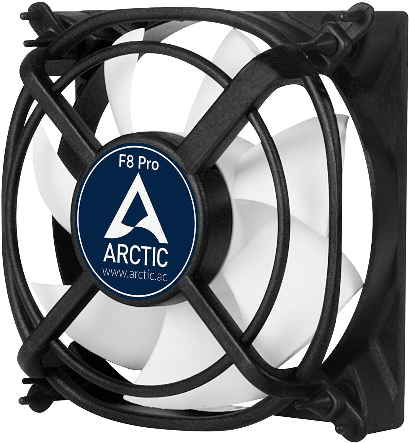 ARCTIC P8 PWM - 80 Mm Case Fan with PWM, Pressure-Optimised, Very Quiet Motor, Computer, Fan Speed: 200-3000 RPM - Black
