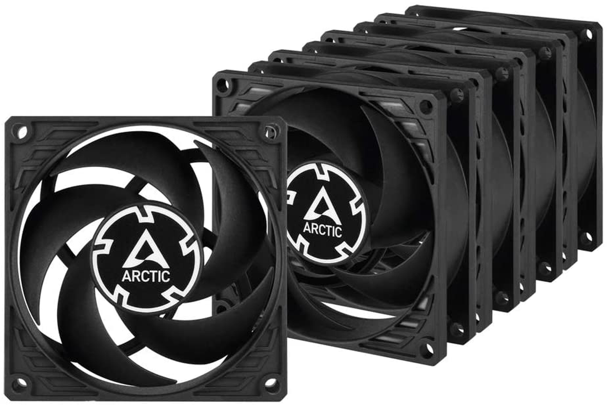 ARCTIC P8 PWM - 80 Mm Case Fan with PWM, Pressure-Optimised, Very Quiet Motor, Computer, Fan Speed: 200-3000 RPM - Black
