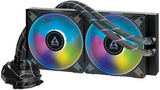 ARCTIC Liquid Freezer II 280 - Multi Compatible All-In-One CPU AIO Water Cooler, Compatible with Intel & AMD, Efficient PWM Controlled Pump, Fan Speed: 200-1700 RPM (Controlled via PWM) - Black