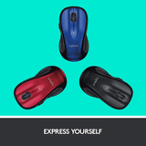 Logitech M510 Wireless Computer Mouse – Comfortable Shape with USB Unifying Receiver, with Back/Forward Buttons and Side-To-Side Scrolling, Blue