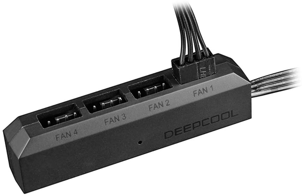 Deepcool Fan Hub Control 4PWM Fan Speed Supports Fan with 3Pin/4Pin Cooling FH-04