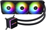 ENERMAX LIQMAX III Addressable RGB 360 All-In-One CPU Water Cooler Dual Chamber Intel/Amd AM4 Support 350W + TDP (3X ARGB PWM Fans), ELC-LMT360-ARGB Black