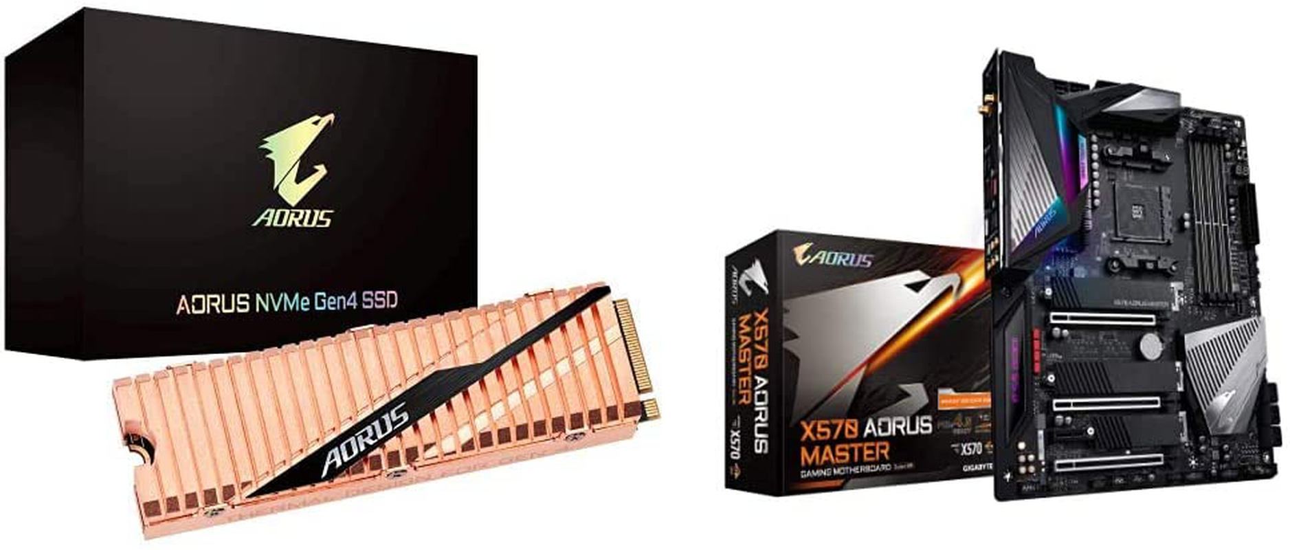 GIGABYTE AORUS Nvme Gen4 M.2 2TB Pci-Express 4.0 Interface High Performance Gaming, Full Body Copper Heat Spreader, Toshiba 3D NAND, DDR Cache Buffer, SSD GP-ASM2NE6200TTTD