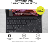 Logitech Slim Folio with Integrated Bluetooth Keyboard for Ipad (5Th and 6Th Generation) - Black