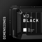 WD_BLACK 1TB D30 Game Drive SSD - Portable External Solid State Drive, Compatible with Playstation, Xbox, & PC, up to 900Mb/S - WDBATL0010BBK-WESN