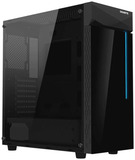 GIGABYTE C200 Glass ATX Gaming Case, Tinted Tempered Glass, RGB Integrated, PSU Shroud Design, Detachable Dust Filter, Watercooling Ready, Enhanced Airflow - Black