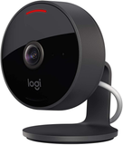 Logitech Circle View Weatherproof Wired Home Security Camera with Logitech Trueview Video, 180° Wide Angle, 1080P HD, Night Vision, 2-Way Audio, Tilt for Privacy, Encrypted, Apple Homekit Secure Video