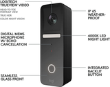 Logitech Circle View Apple Homekit-Enabled Wired Doorbell with Logitech Trueview Video, Face Recognition, Color Night Vision, and Head-To-Toe HD Video