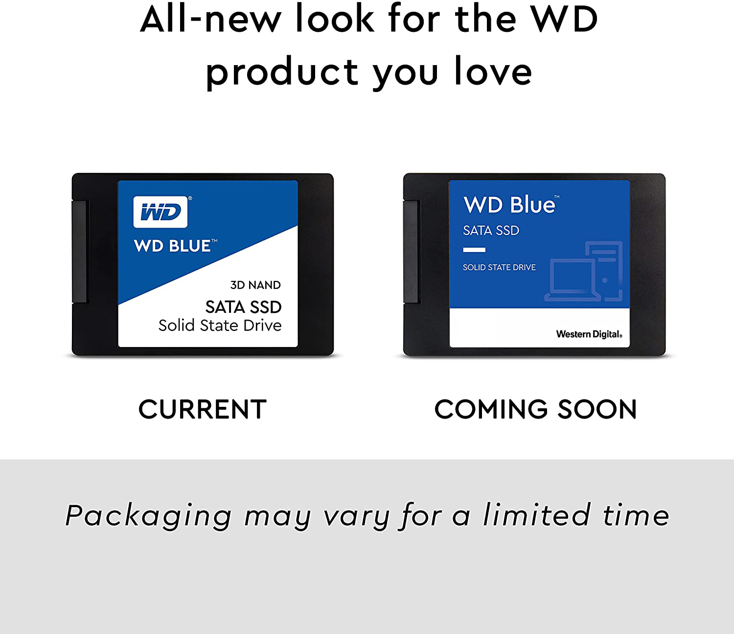 Western Digital 500GB WD Blue 3D NAND Internal PC SSD - SATA III 6 Gb/S, 2.5"/7Mm, up to 560 Mb/S - WDS500G2B0A