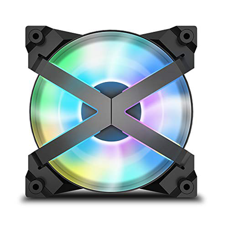 DEEPCOOL MF120GT 3X120Mm PWM Case Fans Radiator Fans, Motherboard Control and Wired Controller Supported, 5V 3-Pin Addressable RGB