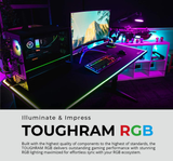 Thermaltake TOUGHRAM RGB DDR4 3600Mhz 16GB (8GB X 2) 16.8 Million Color RGB Alexa/Razer Chroma/5V Motherboard Syncable RGB Memory R009D408GX2-3600C18B