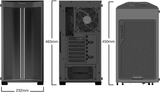 Be Quiet! Pure Base 500DX Black, Mid Tower ATX Case, ARGB, 3 Pre-Installed Pure Wings 2, BGW37, Tempered Glass Window