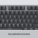 Logitech K845 Mechanical Illuminated Keyboard, Mechanical Switches, Strong Adjustable Tilt Legs, Full Size, Aluminum Top Case, 104 Keys, USB Corded, Windows (TTC Brown Switches)