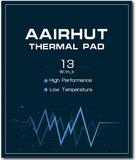 Aairhut Thermal Pad 13W/Mk, 120X120X1Mm Silicone Cooling Pad GPU CPU Non Conductive Heat Resistance Extreme Odyssey Cover with Dual Self-Adhesive Films for PC Laptop Heatsink/Gpu/Cpu/Led