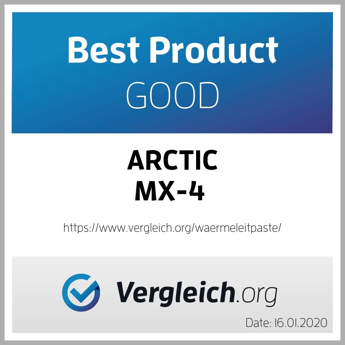 ARCTIC MX-4 (20 G) - Premium Performance Thermal Paste for All Processors (CPU, GPU - PC, PS4, XBOX), Very High Thermal Conductivity, Long Durability, Safe Application, Non-Conductive, Non-Capacitive