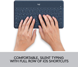 Logitech Keys-To-Go Super-Slim and Super-Light Bluetooth Keyboard for Iphone, Ipad, and Apple TV - Classic Blue