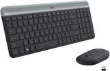Logitech MK470 Slim Wireless Keyboard and Mouse Combo - Low Profile Compact Layout, Ultra Quiet Operation, 2.4 Ghz USB Receiver with Plug and Play Connectivity, Long Battery Life