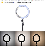 Gelid Solutions Lux Tri-Color Led Ring Light-120 Ultra Bright LED-10 Brightness Levels-Perfect Light for Live Steams/Tiktok/Podcast/Selfies-Compatible with All Phones