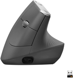 Logitech MX Vertical Wireless Mouse – Advanced Ergonomic Design Reduces Muscle Strain, Control and Move Content between 3 Windows and Apple Computers (Bluetooth or USB), Rechargeable