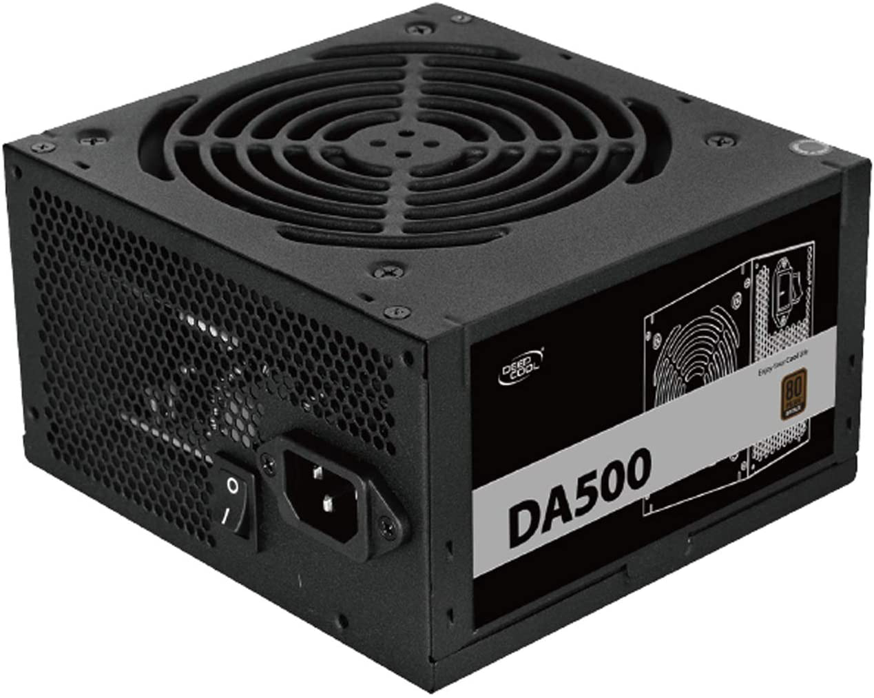 DEEPCOOL DA500N 80 plus Bronze Certified 500W Power Supply, ATX12V, 120Mm PWM Silent Fan, 5 Year Warranty