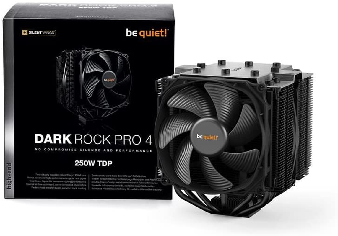 Be Quiet! Dark Rock Pro 4, BK022, 250W TDP, CPU Cooler