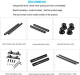 SMALLRIG 4 Inches (10 cm) Black Aluminum Alloy 15mm Rod with M12 Female Thread, Pack of 2 – 1049