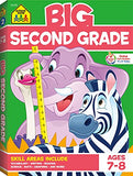 School Zone - Big Second Grade Workbook - 320 Pages, Ages 7 to 8, 2nd Grade, Word Problems, Reading Comprehension, Phonics, Math, Science, and More (School Zone Big Workbook Series)