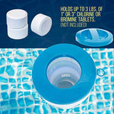 U.S. Pool Supply Pool Floating Collapsible Chlorine 3" Tablet Chemical Dispenser, 7" Diameter Floater- Adjustable Balanced Chemical Delivery