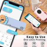 Label Maker Machine, D30 Portable Bluetooth Label Printer with Tape Label Maker Handheld, Multiple Templates Available for Smartphone Easy to Use for Office Home Organization USB Rechargeable
