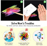 ZMLM Rainbow Scratch Mini Art Notes - 125 Magic Scratch Note Off Paper Pads Cards Sheets for Kids Black Scratch Note Arts Crafts DIY Party Favor Supplies Kit Birthday Game Toy Gifts Box for Girls Boys